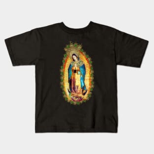 Our Lady of Guadalupe Mexican Virgin Mary Aztec Mexico Kids T-Shirt